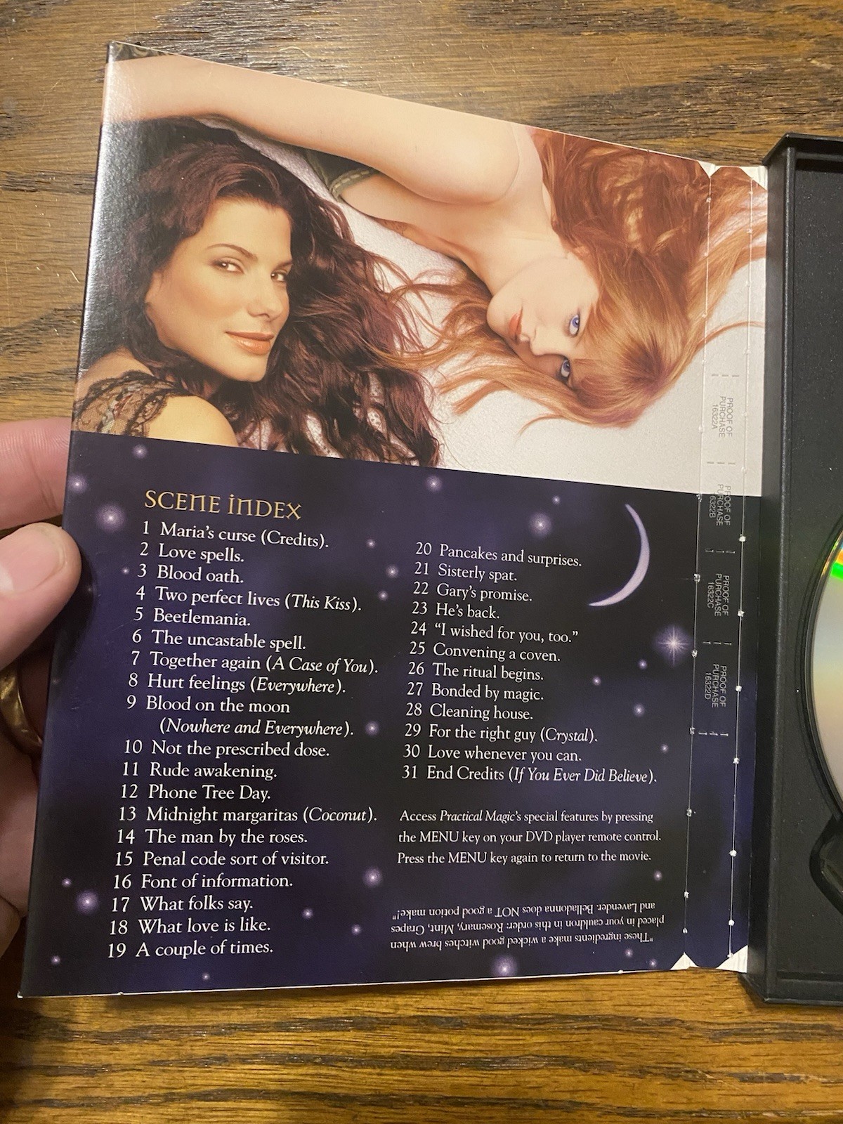 Practical Magic (DVD, 1998) Sandra Bullock Nicole Kidman Witch Supernatural Oop