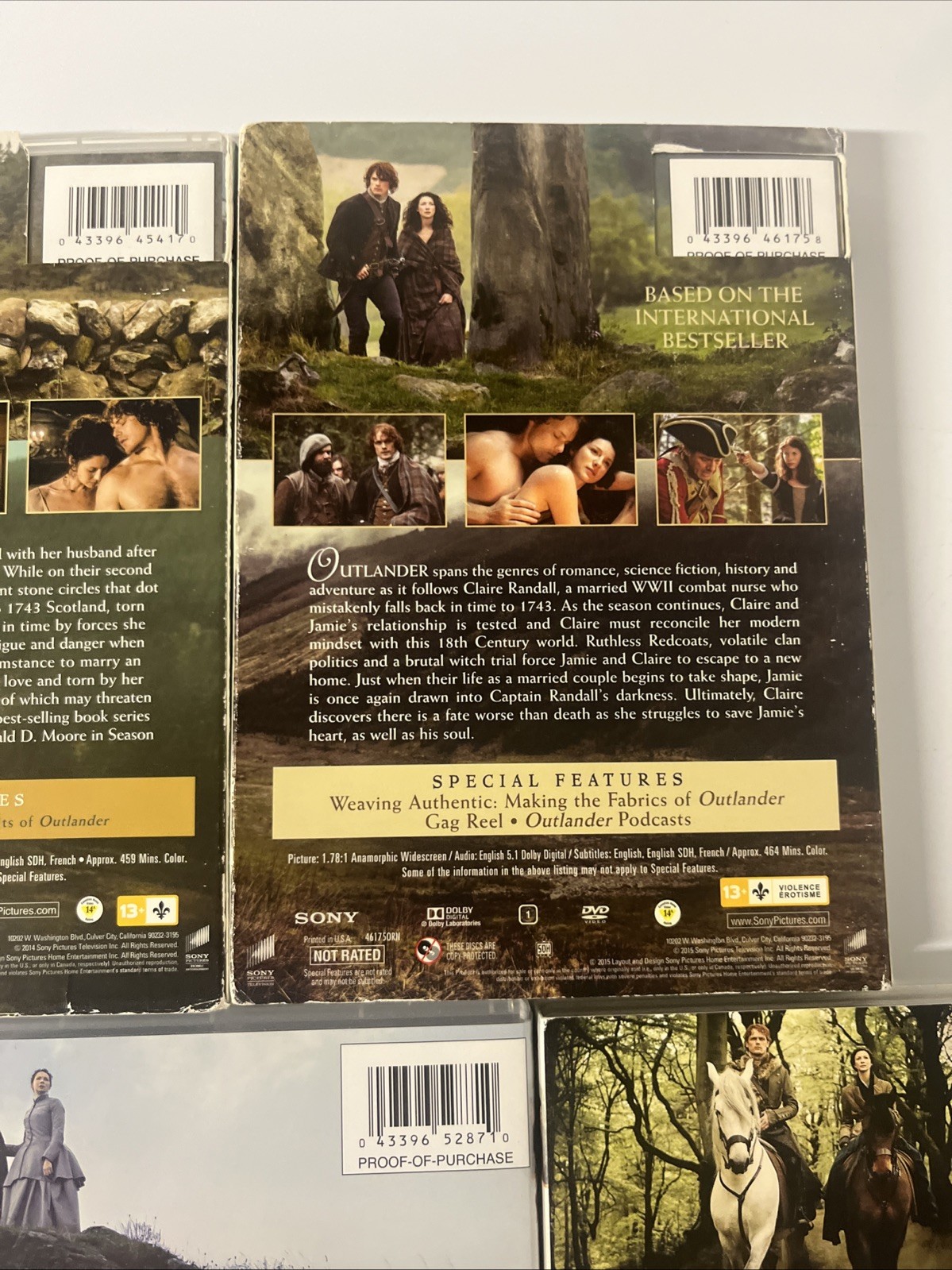 Outlander Seasons 1-6 Lot of DVD’s Historical Fantasy Drama Adventure Romantic