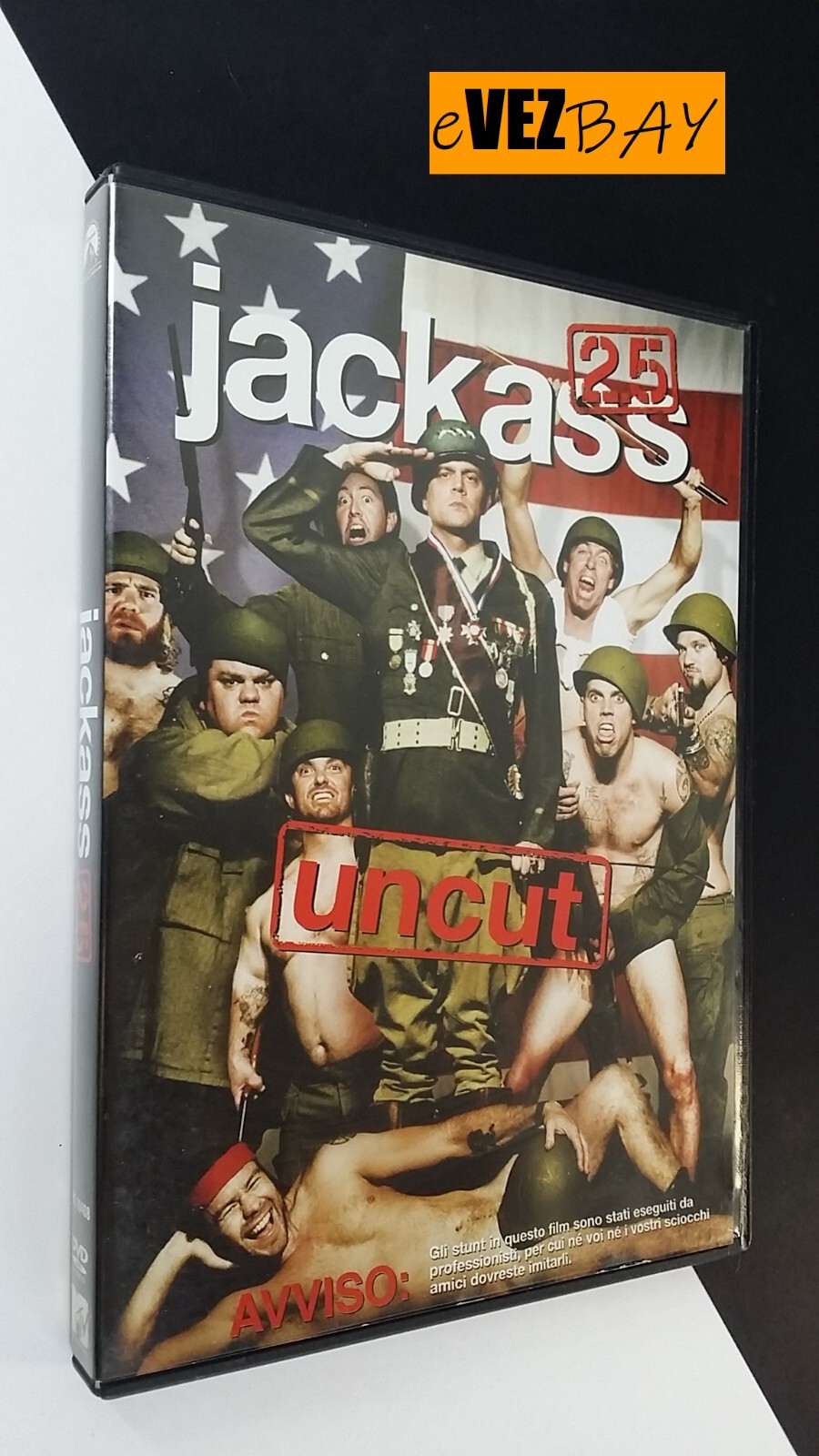 DVD – JACKASS 25 uncut – Jeff Tremaine – 2002 FILM demenziale – ENG