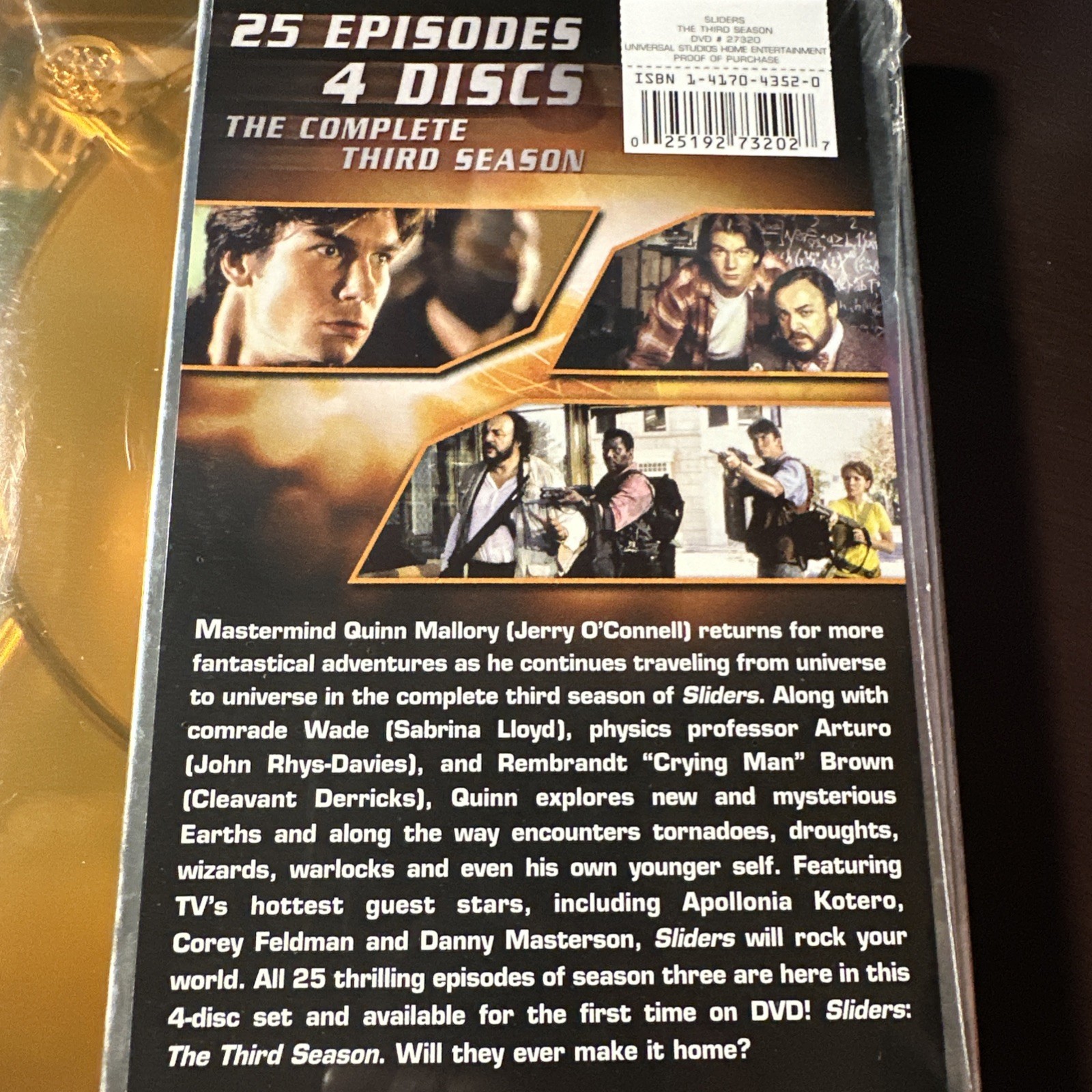 Sliders Season 3 DVD Brand New Sealed Unopened Free US Shipping Jerry O Connell