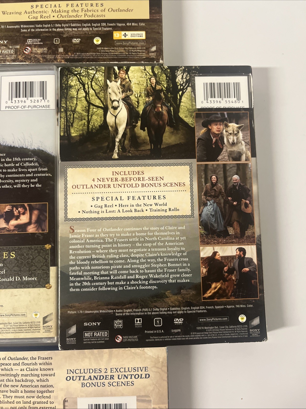 Outlander Seasons 1-6 Lot of DVD’s Historical Fantasy Drama Adventure Romantic