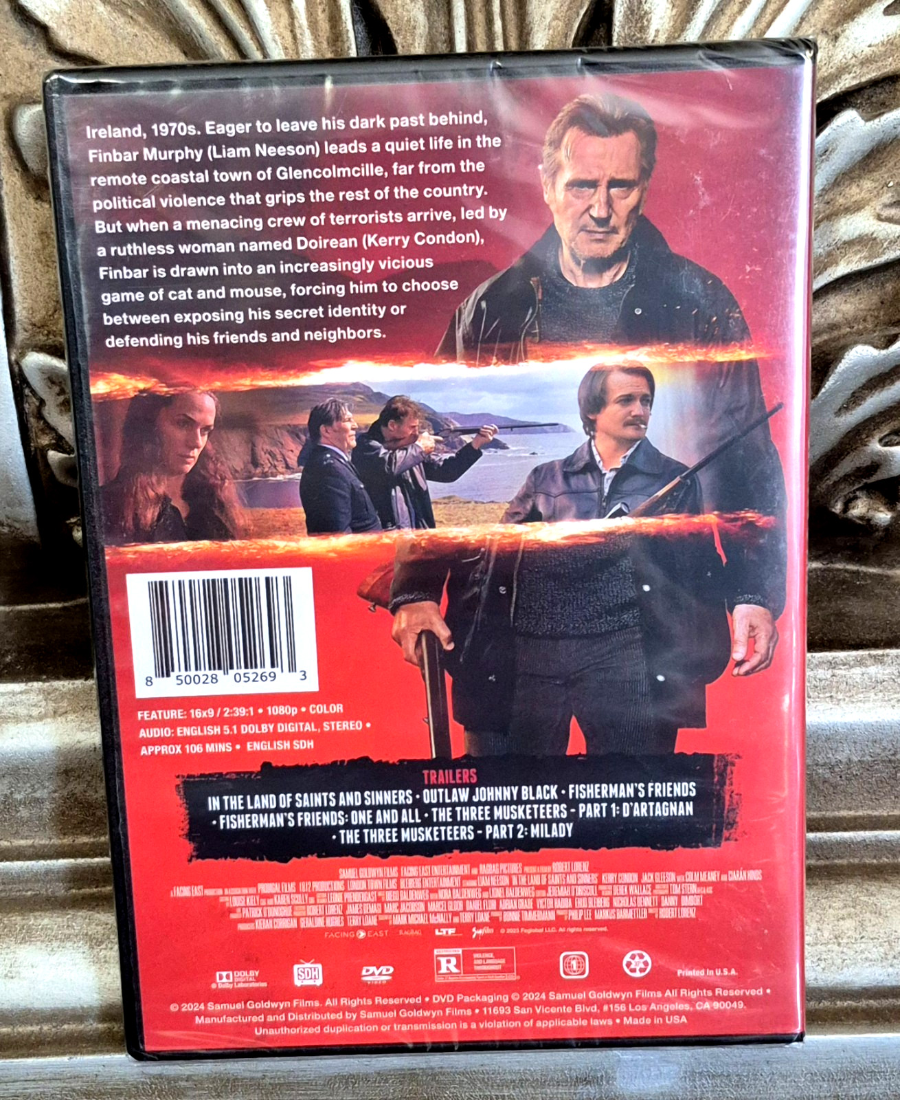 IN THE LAND OF SAINTS AND SINNERS (DVD, 2024, New / Sealed) Liam Neeson