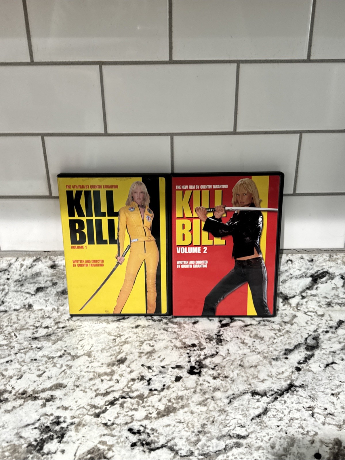 Kill Bill Vol 1 And 2 (2 DVDs) Quentin Tarantino Uma Thurman Volumes One & Two