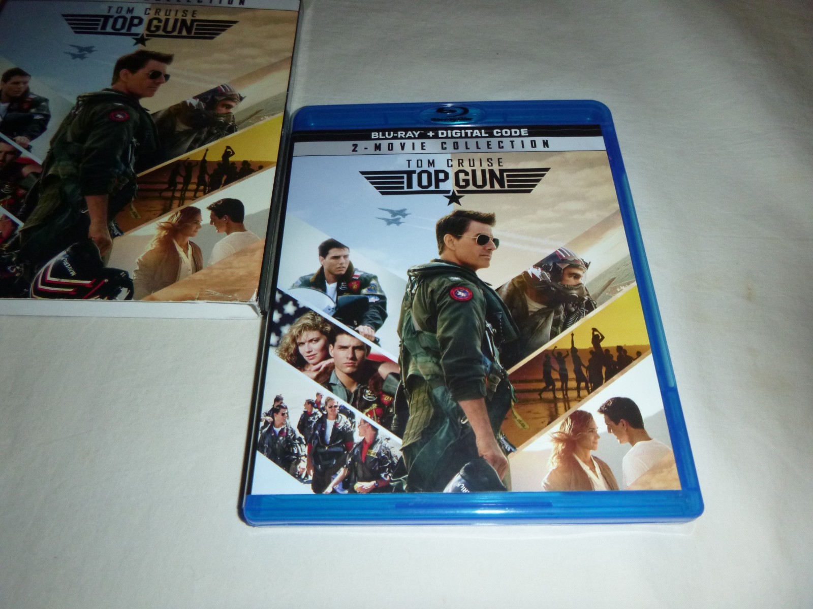 TOP GUN 1 & 2 Blu-ray 2-Movie Collection Maverick Tom Cruise NO DIGITAL CODE