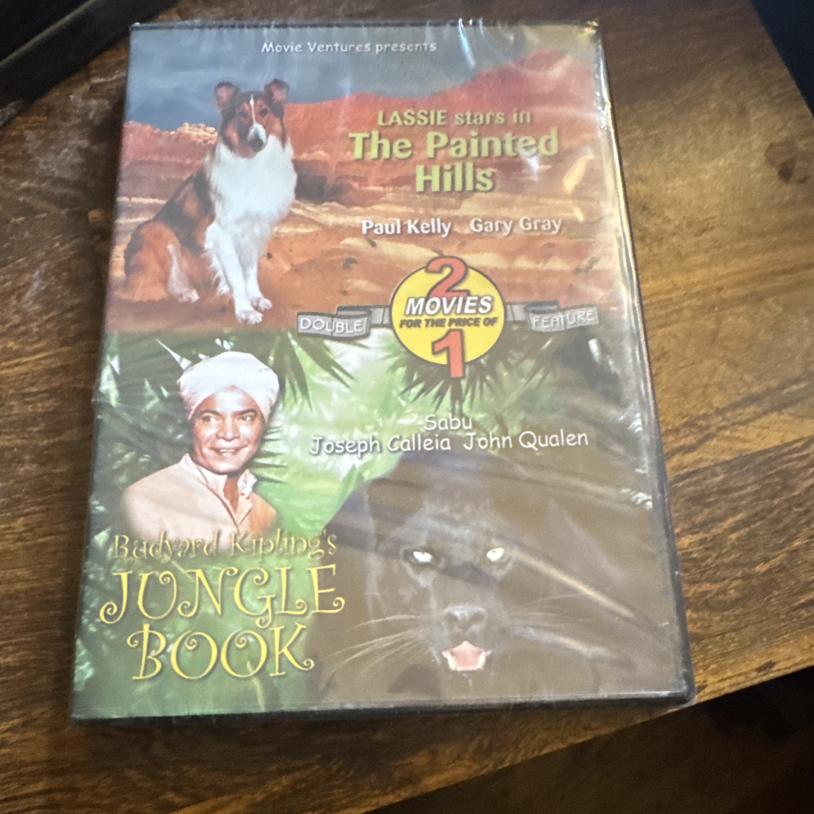 Movie Ventures The Painted Hills/Jungle Book DVD Fantasy Black & White 109 Min