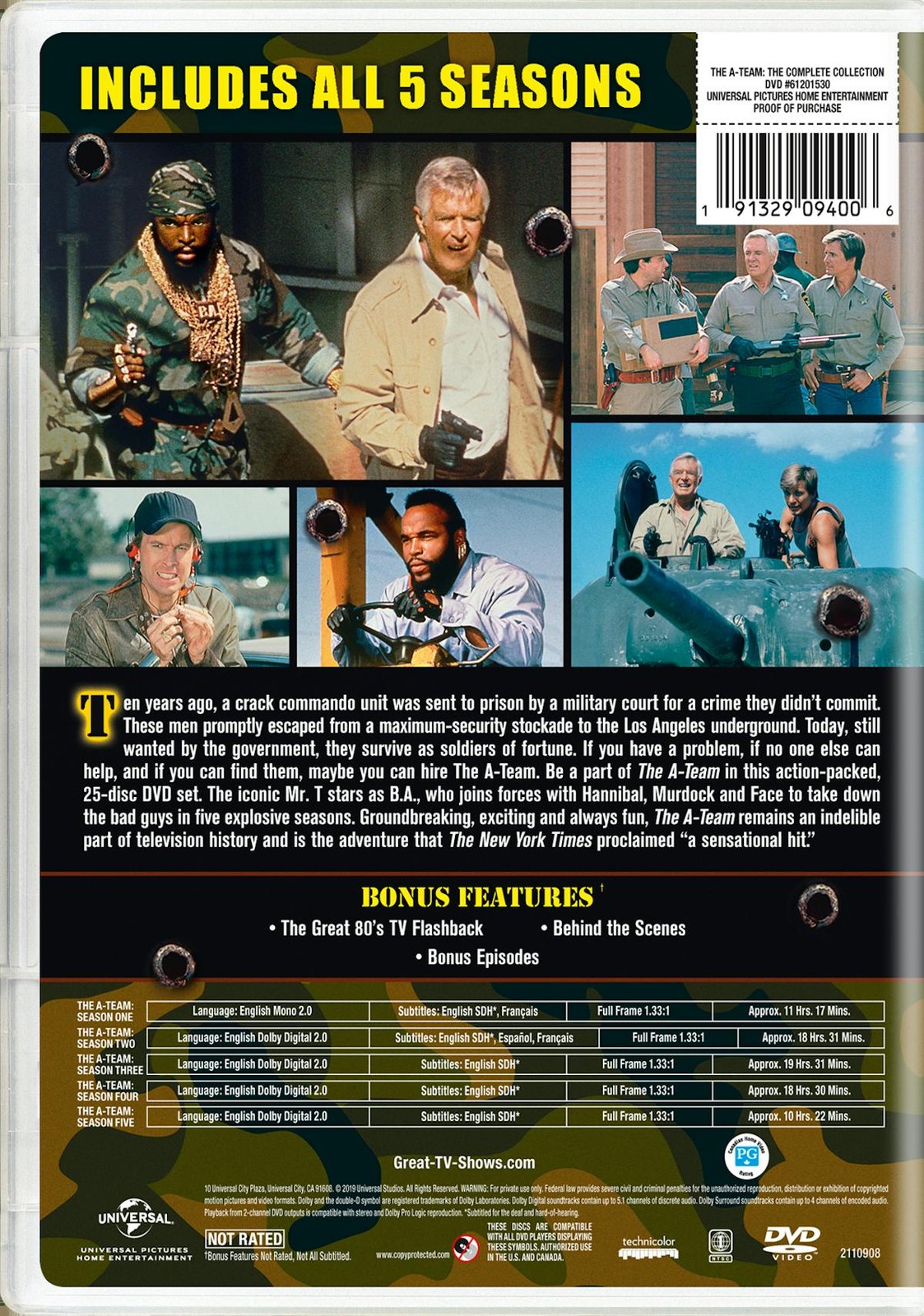 The A-Team The Complete Series DVD Lance LeGault NEW