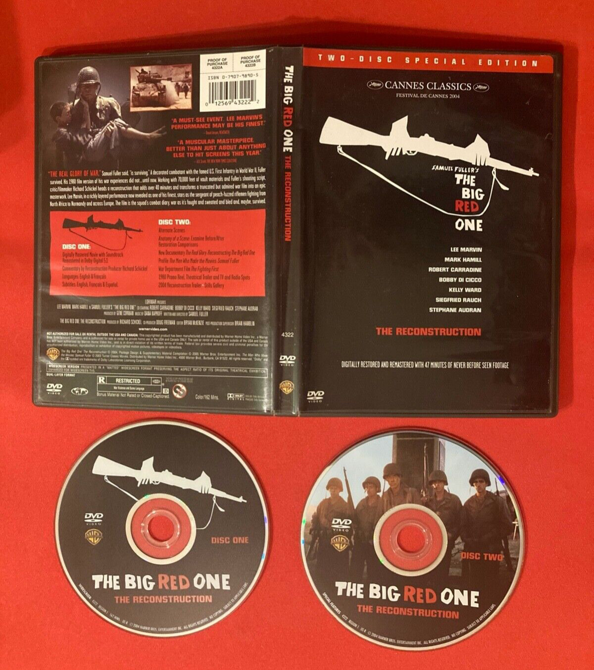 BIG RED ONE 2-DVD Samuel Fuller Lee Marvin Mark Hamill 1980 R Cannes nomination