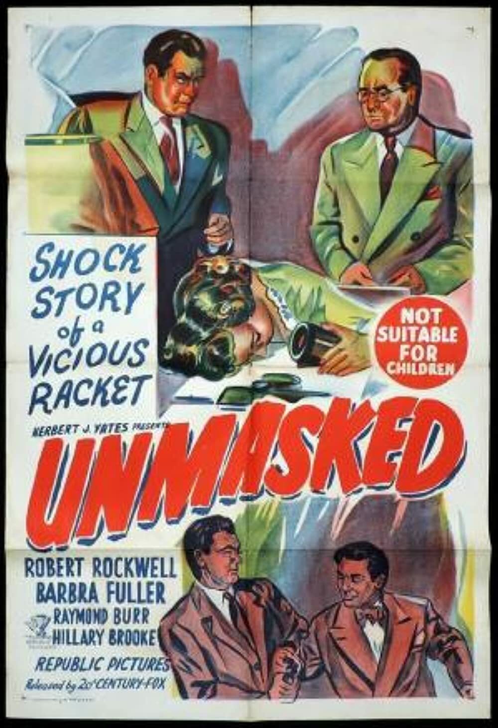UNMASKED 1950 RARE CRIME DRAMA ON DVD