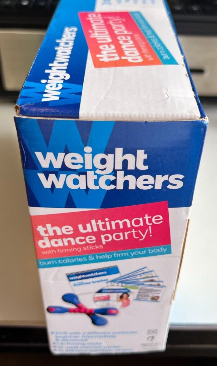 Weight Watchers The Ultimate Dance Party With 1 Lb Firming Sticks DVD Tracker